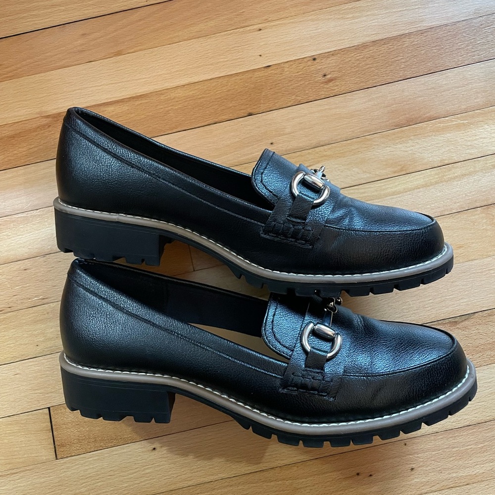 Black Leather Loafers